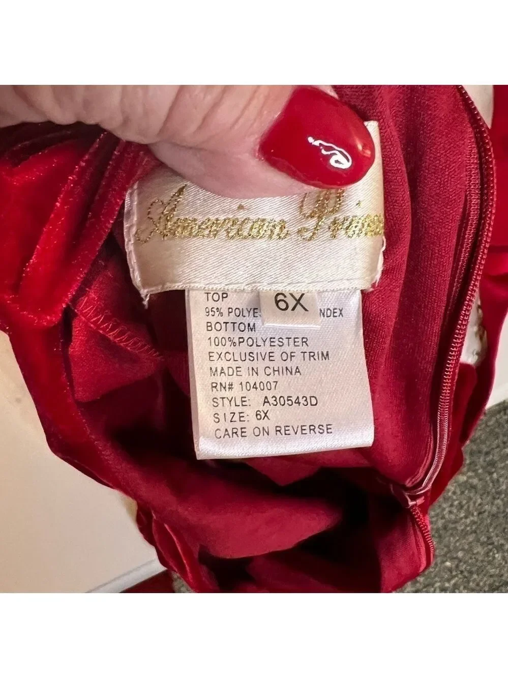 American Princess Girls Party Dress Size 6X